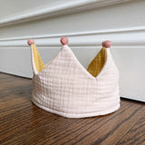 Birthday Crown with PINK Pompoms