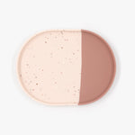 Silicone Plate - Pale Terracotta/Blush Speckle