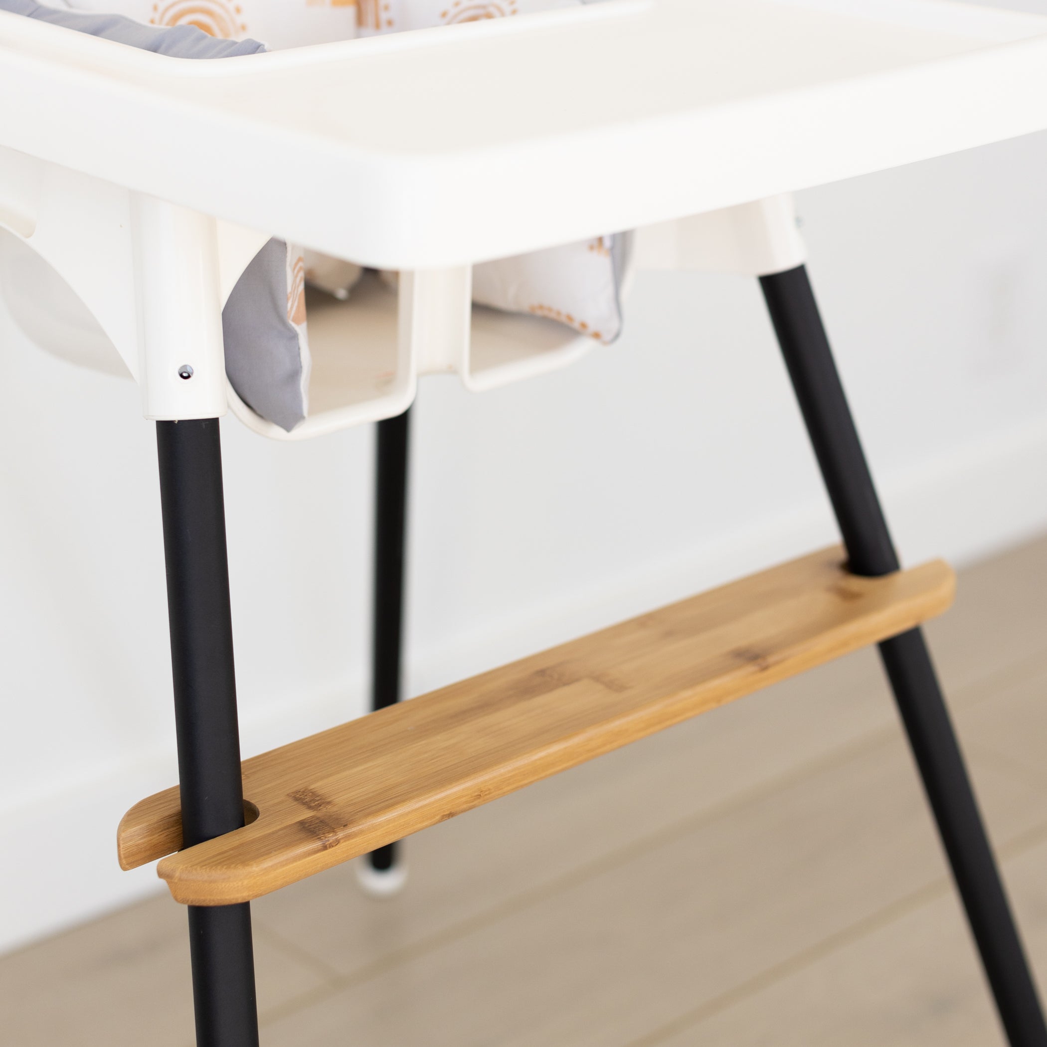 Adjustable Eco-Friendly Bamboo Highchair Footrest, The Woodsi