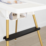 Black Adjustable Highchair Footrest