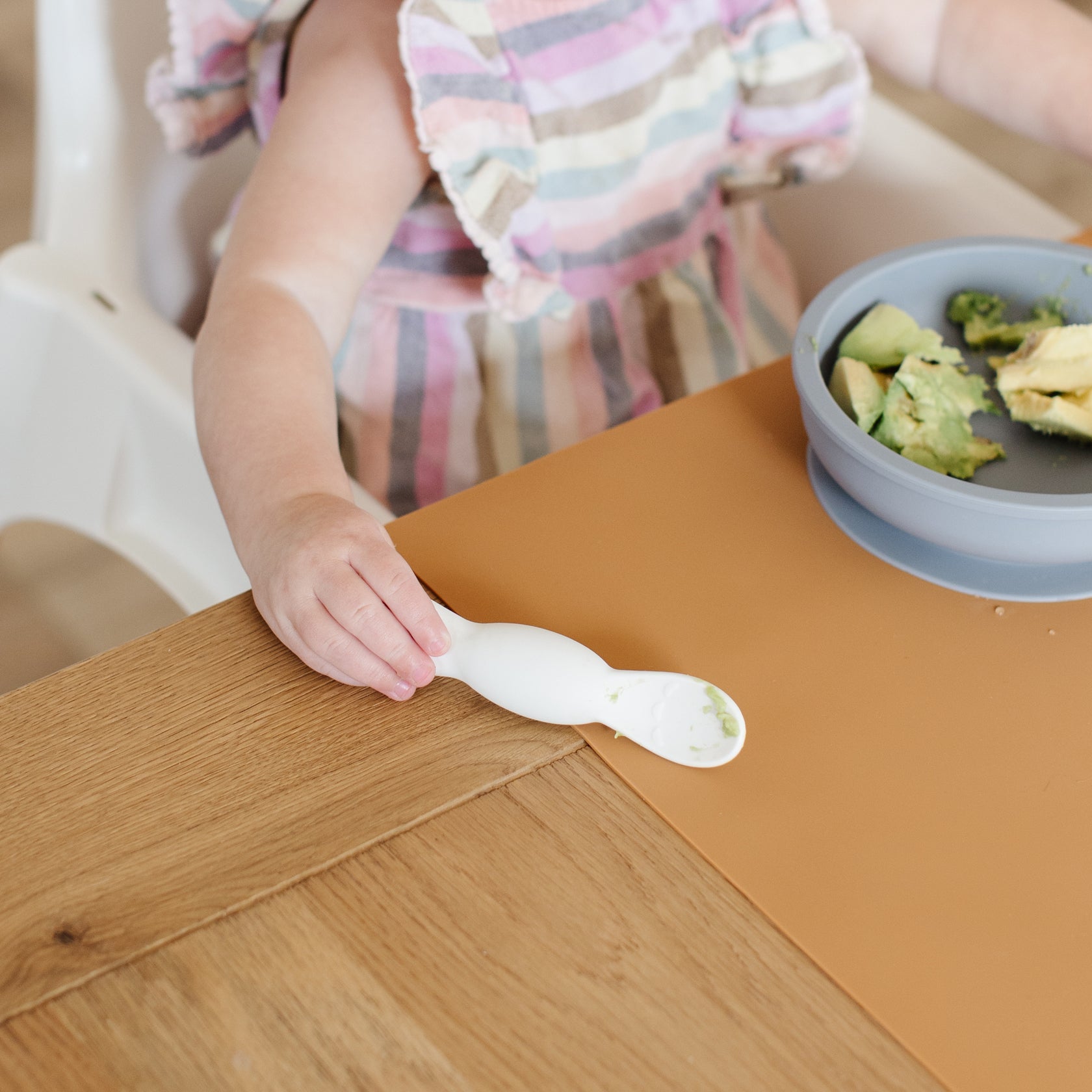 Miniware Teething Spoon Set (Grey+Peach)